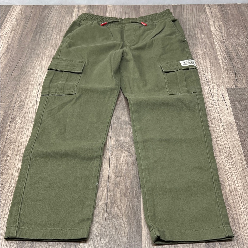 LEVIS Youth Olive Green Drawstring Cargo Pants